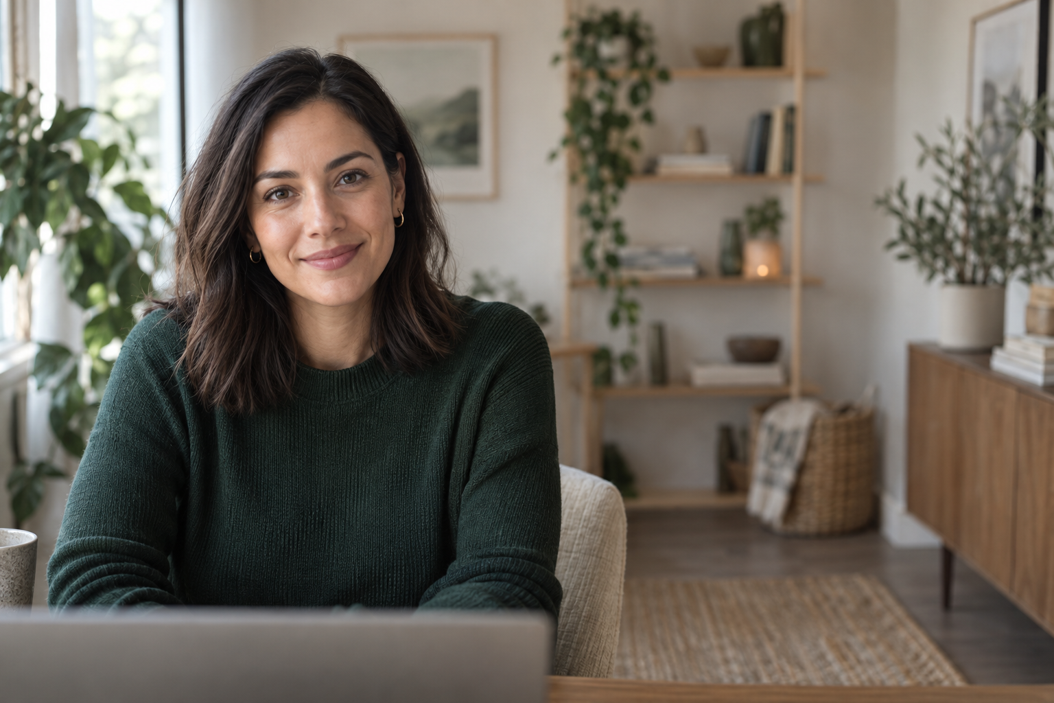 Illustrative participant in a video call
